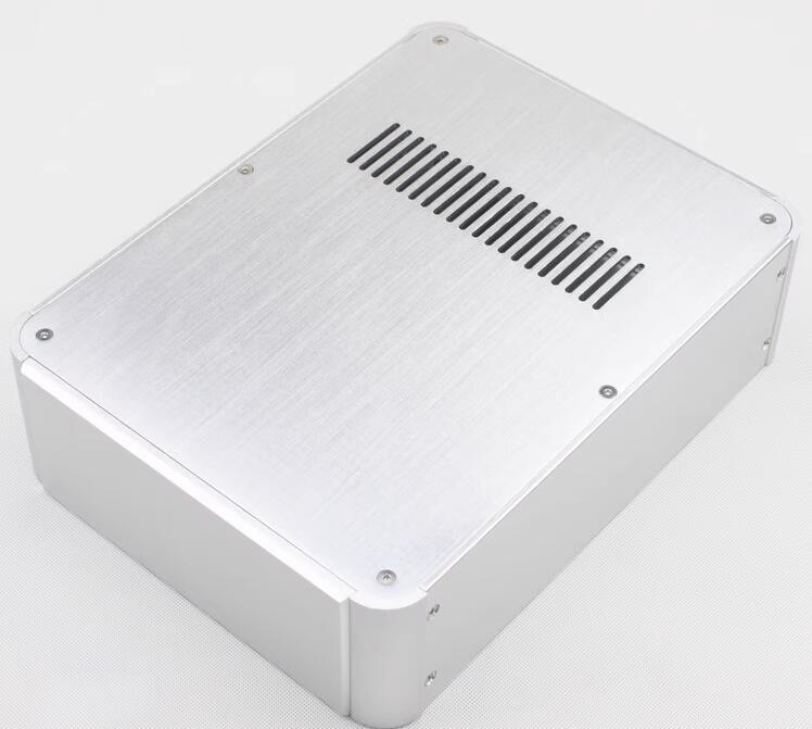 WA73 All-Aluminum Rounded Audio Amplifier Chassis Preamp Case HiFi DIY DAC Headphone Amp Box power supply Enclosure