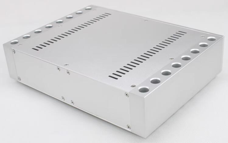 WA72  luxury preamplifier chassis full aluminum class A AMP enclosure HIFI DAC box DIY amplifier case with heatsink