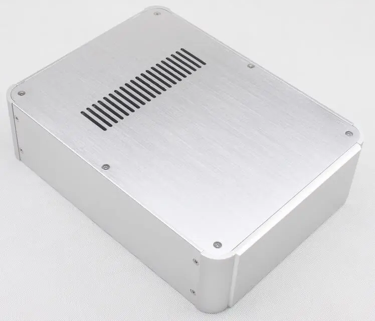 WA73 AllAluminum Rounded Audio Amplifier Chassis Preamp Case HiFi DIY