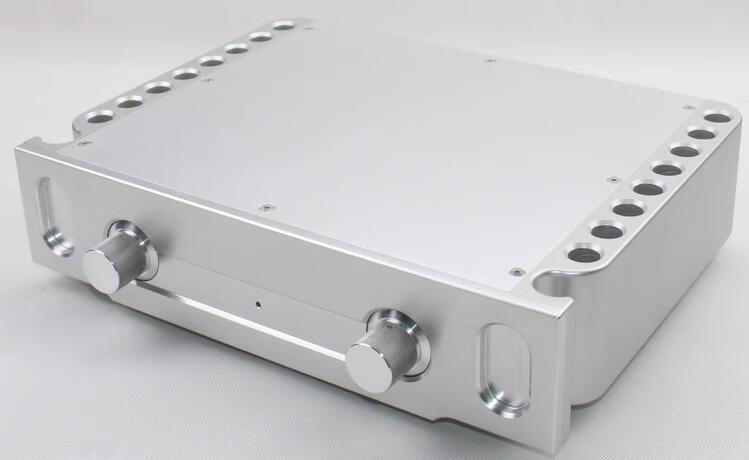 WA69 CNC  luxury preamplifier chassis full aluminum AMP enclosure HIFI box amplifier case with heatsink