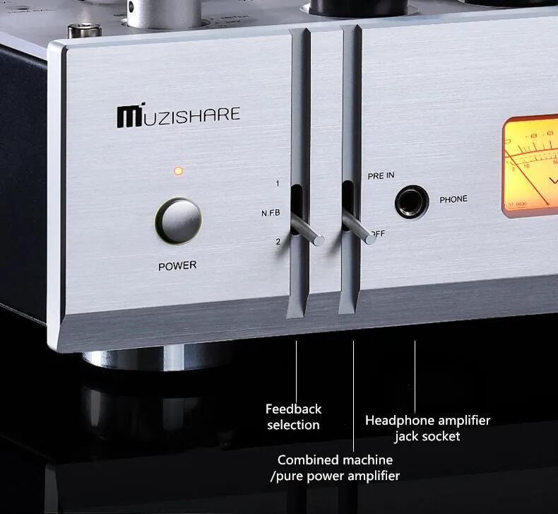 Muzishare X9 Combined Single Ended Class A Vacuum Tube 300B 8W+8W stereo HIFI Power Amplifier