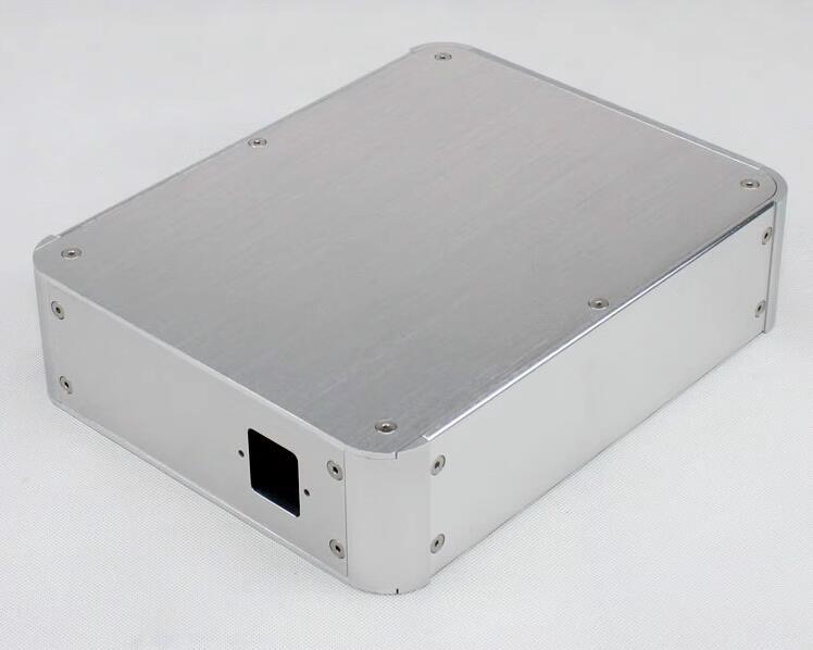 WA77 All-Aluminum Rounded Audio Amplifier Chassis Preamp Case HiFi DIY DAC Headphone Amp Box power supply Enclosure
