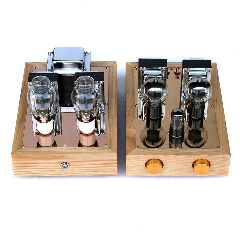 Handmade 6SN7 push 101D Split hifi stereo electronic tube preamplifier