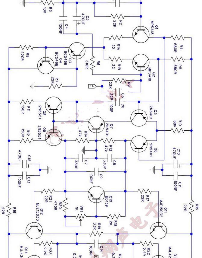 One pair Symasym 5-3 discrete Component 100W*2 Stereo Class AB hifi diy Audio Amplifier Board