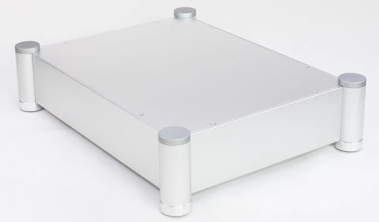 WA90 silver full aluminum Rounded Audio Amplifier Chassis Preamp Case HiFi DIY DAC Headphone Amp Box