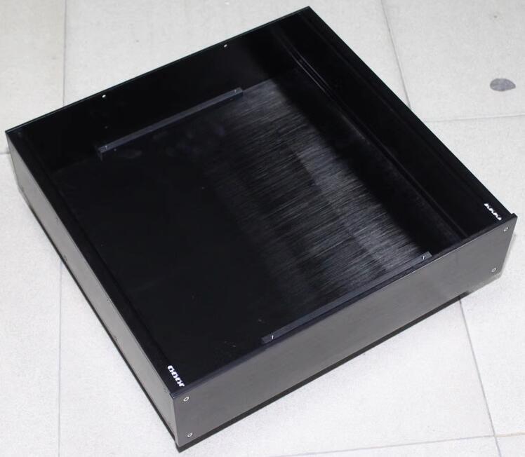 WA89 black full aluminum Audio Amplifier Chassis Preamp Case HiFi DIY power supply Box