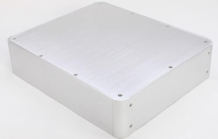 WA88 silver full aluminum Rounded Audio Amplifier Chassis Preamp Case HiFi DIY DAC Headphone Amp Box