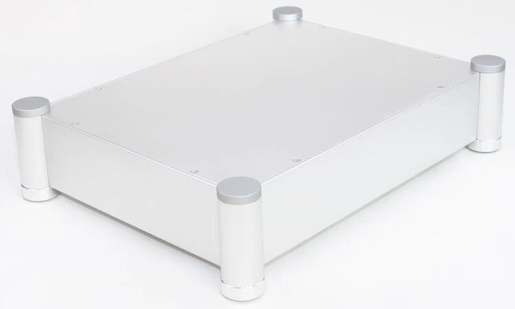 WA90 silver full aluminum Rounded Audio Amplifier Chassis Preamp Case HiFi DIY DAC Headphone Amp Box