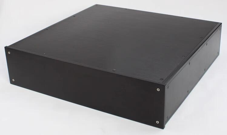 WA89 black full aluminum Audio Amplifier Chassis Preamp Case HiFi DIY power supply Box