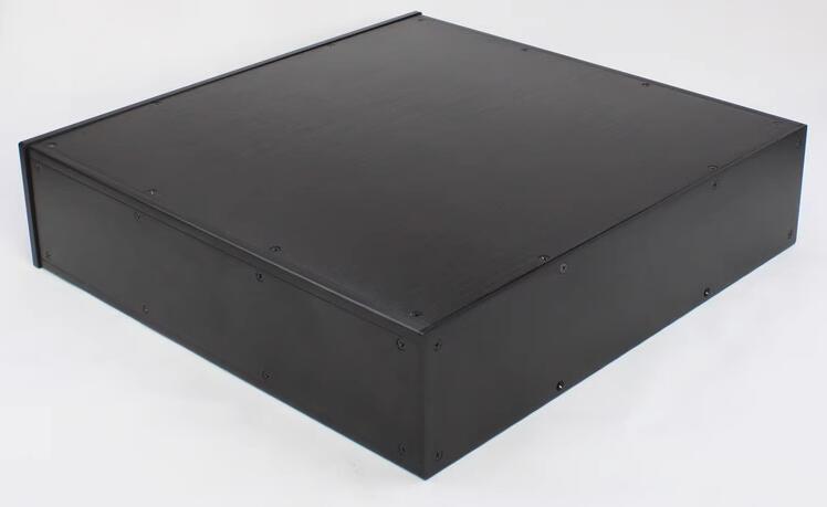 WA89 black full aluminum Audio Amplifier Chassis Preamp Case HiFi DIY power supply Box