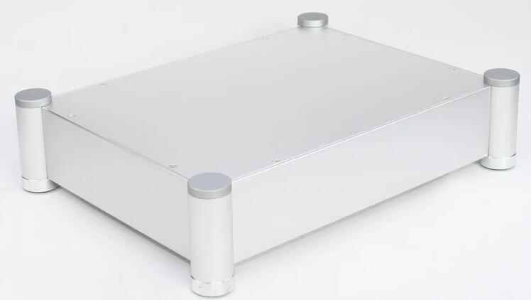 WA90 silver full aluminum Rounded Audio Amplifier Chassis Preamp Case HiFi DIY DAC Headphone Amp Box