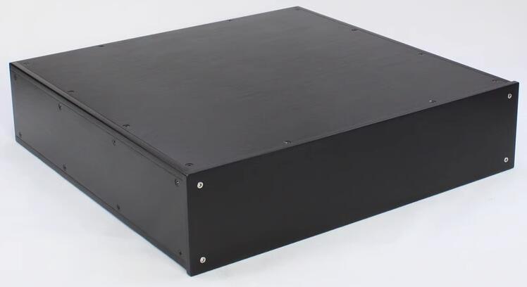 WA89 black full aluminum Audio Amplifier Chassis Preamp Case HiFi DIY power supply Box