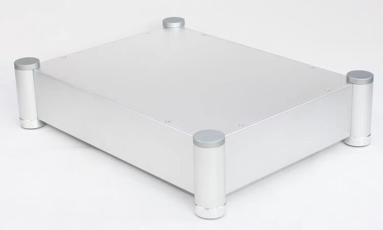 WA90 silver full aluminum Rounded Audio Amplifier Chassis Preamp Case HiFi DIY DAC Headphone Amp Box