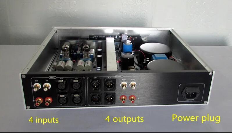 T1000 PRO fully balanced hifi class A tube preamplifier with remote control Reference TELOS 1000 circuit
