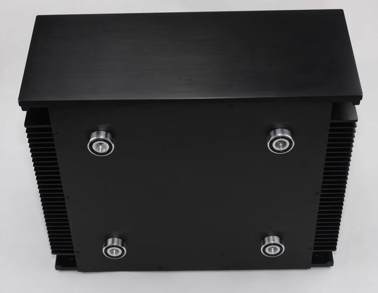 WA107 Full Aluminum hifi diy Enclosure Amplifier Case class A amp Chassis Power Supply Box with heatsink