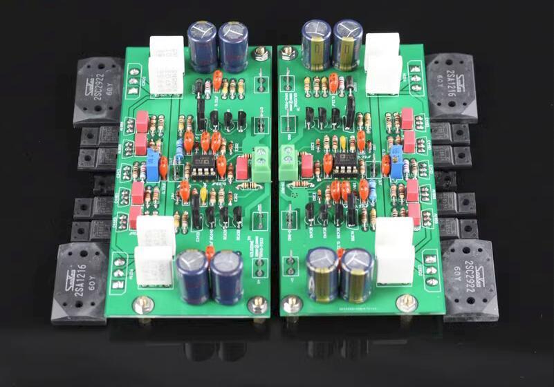 1 Pair Finished HM4S HIFI 2SA1216 2SC2922 150W+150W Power Amplifier Board Base Burmester 933 MK2