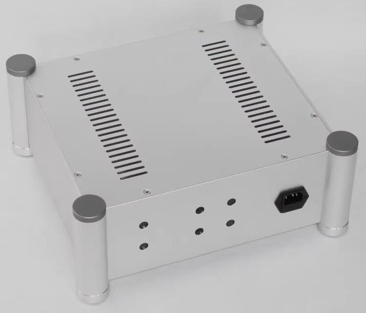 WA113 All-Aluminum Audio Amplifier Chassis HiFi tube Amp Large Case DIY Box silver Rounded case