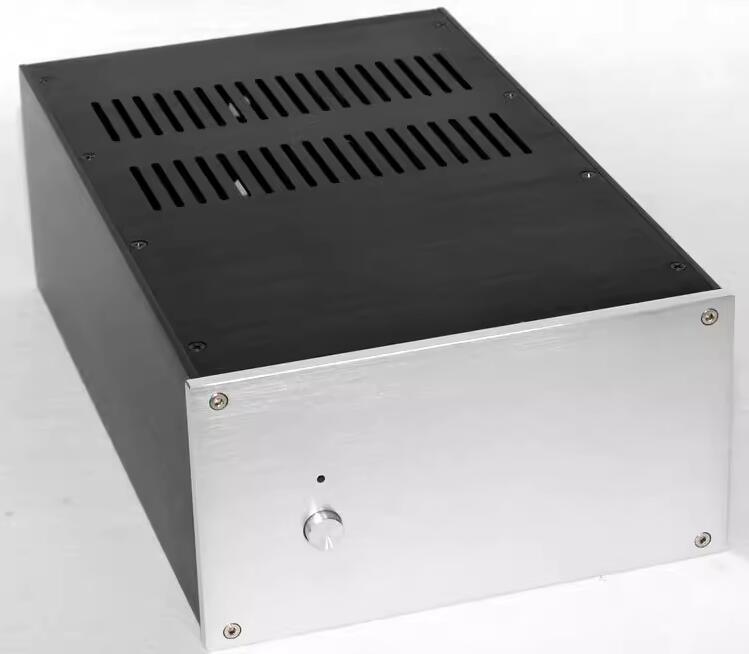 WA120 all aluminum power amplifier case tube amp chassis hifi diy box With heat dissipation holes