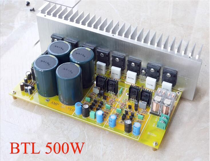 A4-BTL Fully symmetrical double differential 600W high-power mono HIFI amplifier board