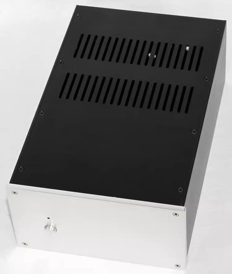 WA120 all aluminum power amplifier case tube amp chassis hifi diy box With heat dissipation holes