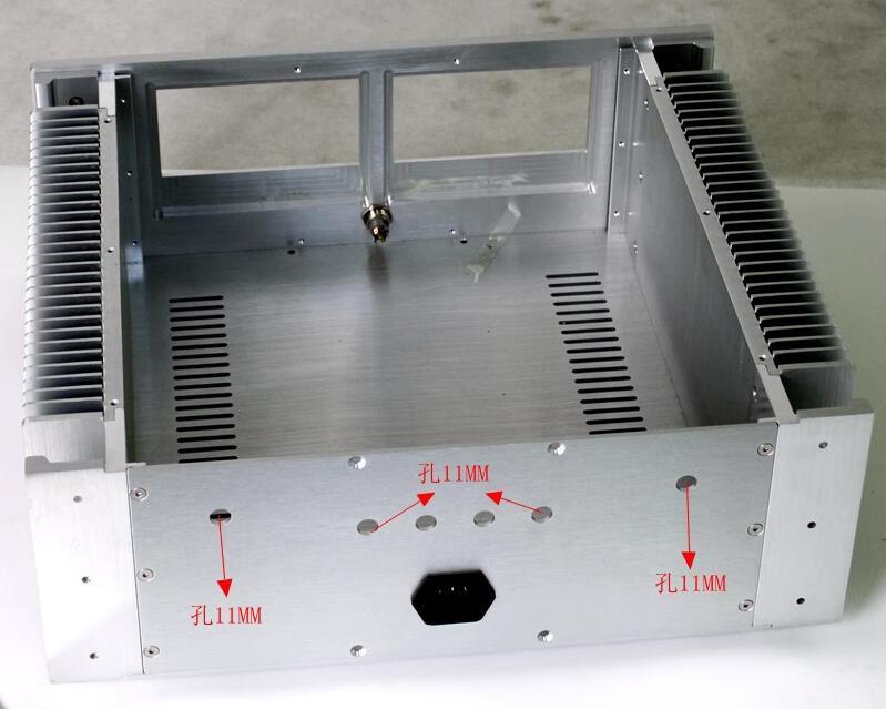 CJ-157 Power Amplifier Chassis All-Aluminum Large Class A Case hifi diy box with heatsink