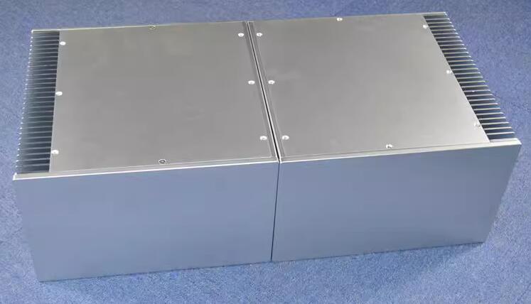 WA138 Full aluminum class A Split chassis power supply case hifi diy luxurious box with heatsink