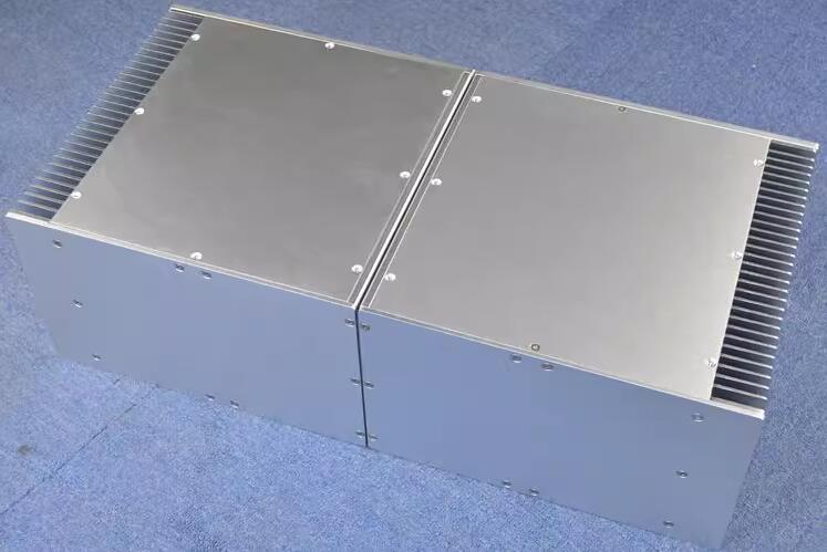 WA138 Full aluminum class A Split chassis power supply case hifi diy luxurious box with heatsink