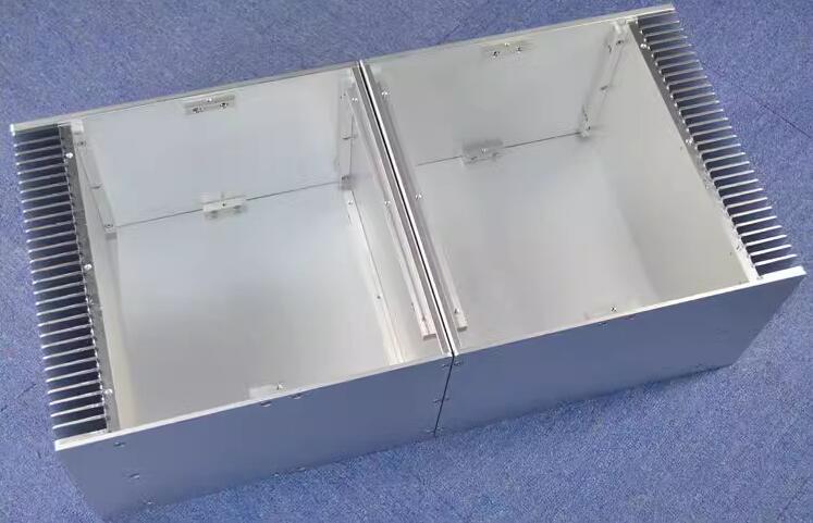 WA138 Full aluminum class A Split chassis power supply case hifi diy luxurious box with heatsink