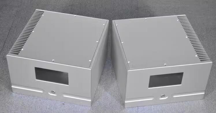 CJ143 Full aluminum class A Split chassis power supply case hifi diy luxurious box with heatsink