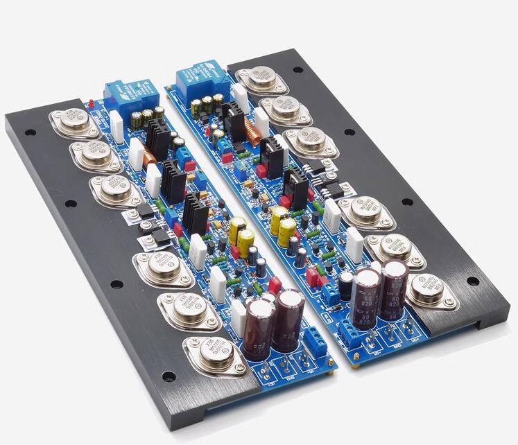 One pair KRELL FKSA50 HI-END ON MJ15024/15025 Power transistor +MJE15033/15032 Push transistor Class AB amplifier board 300W*2