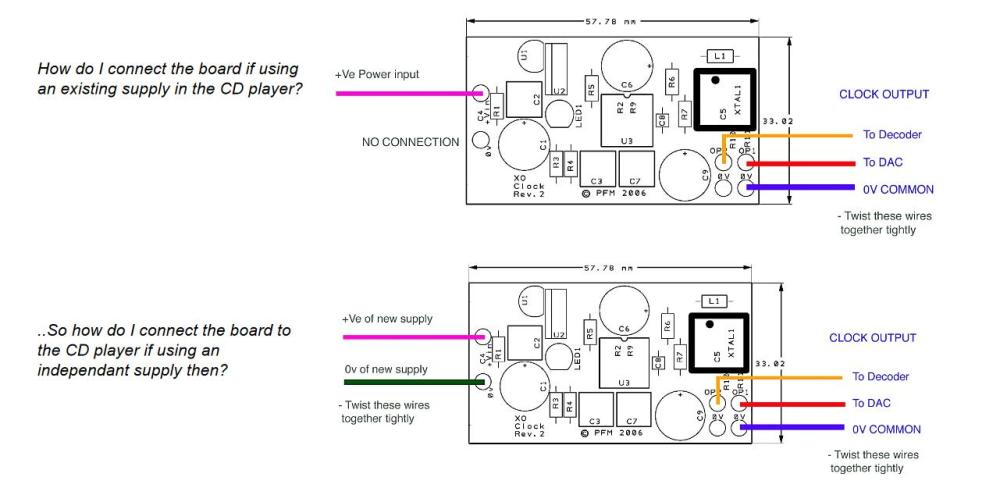 The Flea Low noise crystal oscillator clock power supply DIY decoder CD player digital interface
