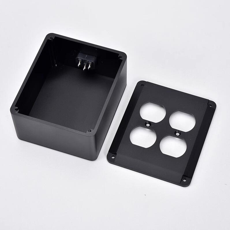 New BZ1311 Power socket aluminum chassis American standard socket box Power strip case