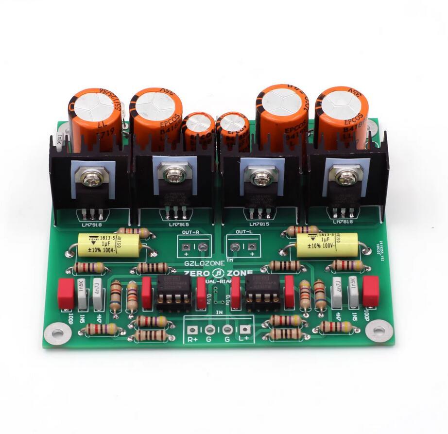 New DUAL-RIAA MM Phono Turntable Preamplifier Board MM LP Amp DIY PCB