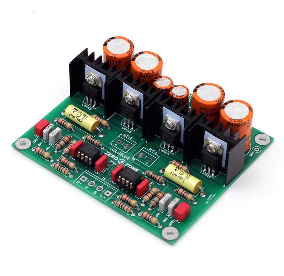 New DUAL-RIAA MM Phono Turntable Preamplifier Board MM LP Amp DIY PCB
