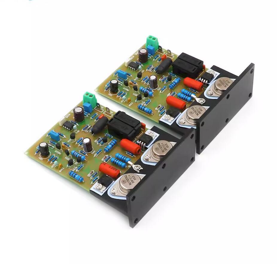 Engraving QUAD405 hifi diy stereo Amplifier Board With Angle Aluminum 100W +100W 8R