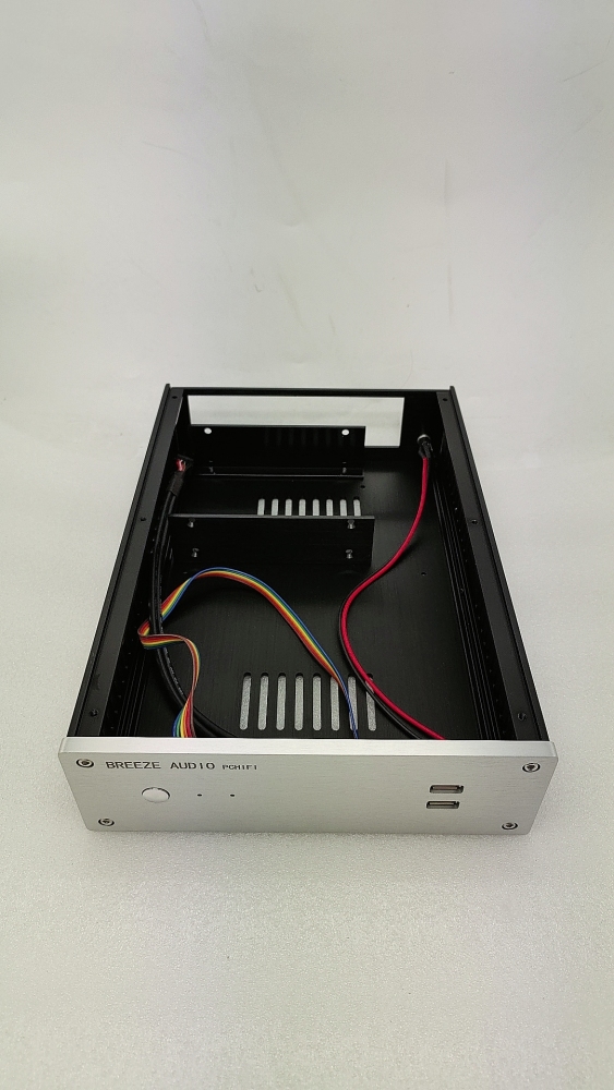 2207 HTPC using DC-ATX full aluminum chassis dual 3.5 hard drive version ITX computer Case
