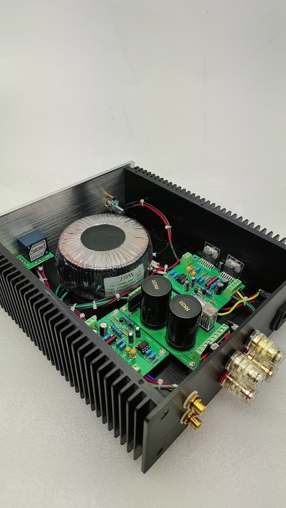 Finished hifi stereo 90W*2 TDA7293 parallel class AB audio power amplifier Reference LIN LK140 circuit