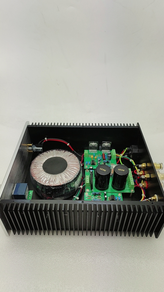 Finished hifi stereo 90W*2 TDA7293 parallel class AB audio power amplifier Reference LIN LK140 circuit