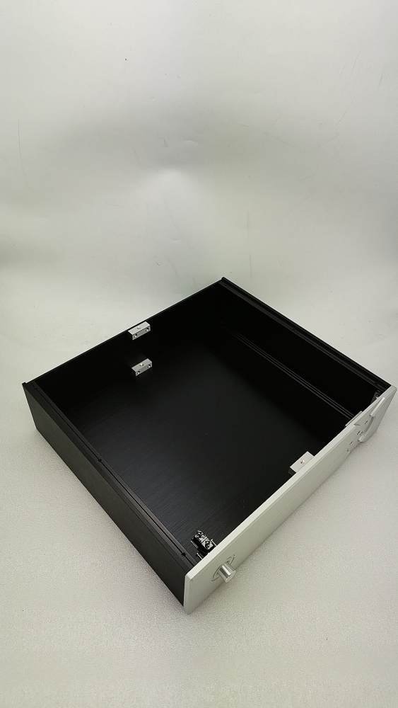 Fashionable and personalized all aluminum power amplifier case tube amp DIY chassis with knob JY