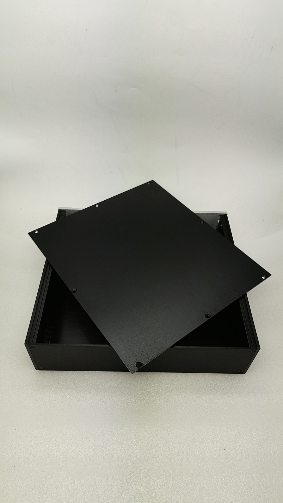 Fashionable and personalized all aluminum power amplifier case tube amp DIY chassis with knob JY