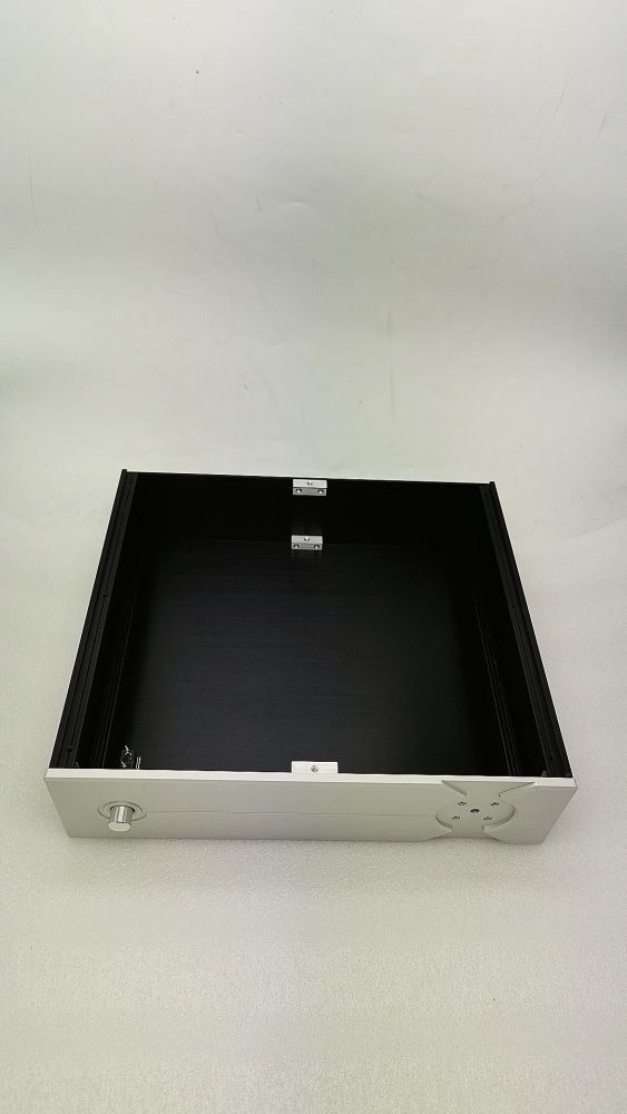 Fashionable and personalized all aluminum power amplifier case tube amp DIY chassis with knob JY