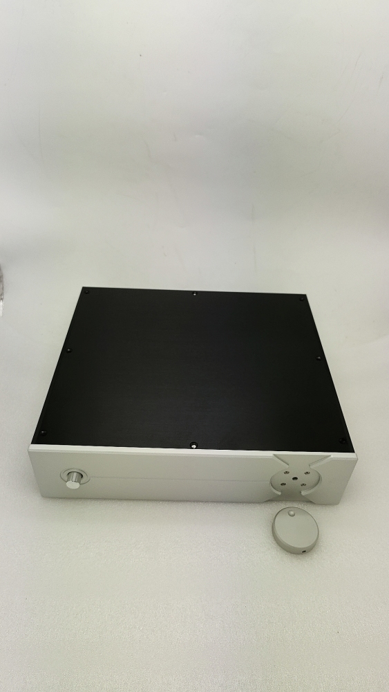 Fashionable and personalized all aluminum power amplifier case tube amp DIY chassis with knob JY