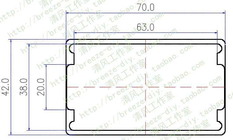 Full aluminum Isolated power supply chassis Dual display input and output voltage transformer box dual voltmeter