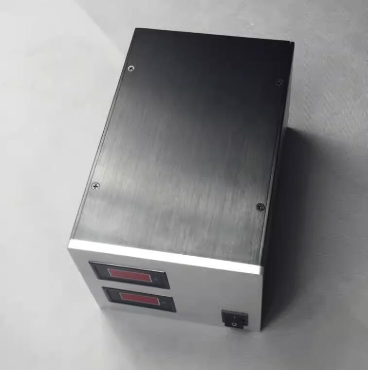 Full aluminum Isolated power supply chassis Dual display input and output voltage transformer box dual voltmeter