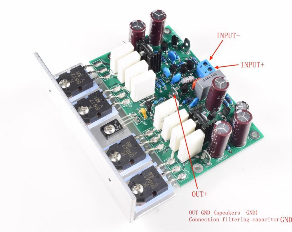 2 pcs HIEND L20 VER 10 Stereo Power Amplifier Finished Board 200W 8R With Angle Aluminum