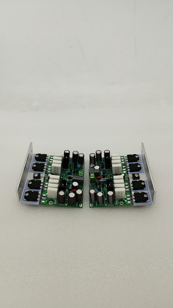 2 pcs HIEND L20 VER 10 Stereo Power Amplifier Finished Board 200W 8R With Angle Aluminum