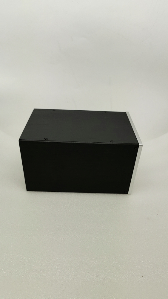 Dual display input and output voltage transformer box dual voltmeter full aluminum Isolated power supply chassis