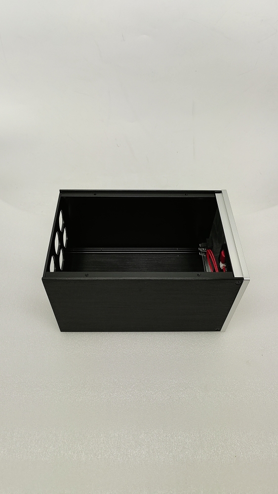 Dual display input and output voltage transformer box dual voltmeter full aluminum Isolated power supply chassis