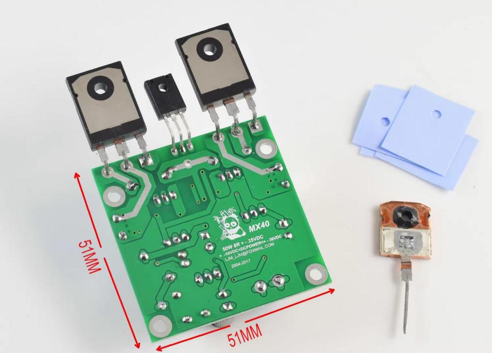 MX40 hifi stereo 50W*2 Mini DIY finished amplifier board Beyond LM3886
