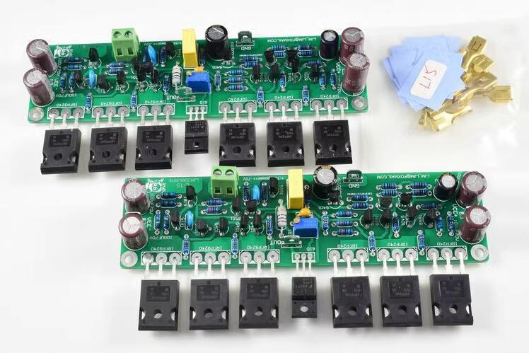 One pair L15 MOSFET Assembled 150W*2 Amplifier Board With IRFP240 IRFP9240 transistor